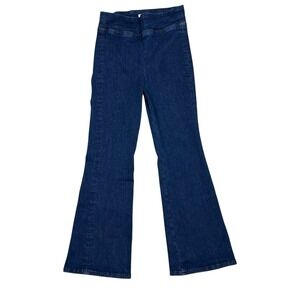 Frame Denim “Jet Set” Blue Flare & Wide Leg Jeans, Sz 0 fits 24-26